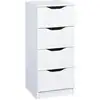 Image de Jenny - Chiffonnier 4 Tiroirs Coloris Blanc