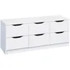 Image de Altobuy - Jenny - Commode 6 Tiroirs Coloris Blanc