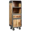 Image de Edwin - Etagère Multi-rangements Acier Et Bois Massif