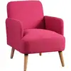 Image de Altobuy - Teodore - Fauteuil Rembourré Tissu Rose