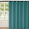 Image de Homemaison   Rideau Occultant Grande Largeur 240x260 Cm   100% Polyester   260 G/m²   Finition Avec 12  illets Ronds   Couleur Bleu Canard