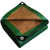 Image de Bâche Brise Vue 10x15 M Hq250bv Verte Et Marron - Haute Performance - Brise Vent Occultant - Pare Vue Jardin - Tecplast