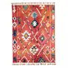 Image de Unamourdetapis - Tapis Berbère Motifs Tribaux 160x230 Bleu Et Jaune Lyn5 Ourika