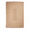 Image de Tapis En Jute Fait À La Main 200x290 Sable Motif Uni Nature