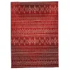 Image de Tapis Berbère Motifs Tribaux 200x290 Rouge Lyn1 Berbi