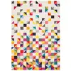 Image de Unamourdetapis - Tapis Salon Et Chambre 160x160 Multicolore Carré Tissé Motif Géométrique Lyn6 Boutik