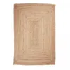 Image de Tapis En Jute Fait À La Main 240x340 Sable Motif Uni Nature