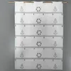 Image de Homemaison - Modulable En Étamine Brodée 'marine' Gris Clair 58x220 Cm