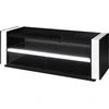Image de Meuble TV LINA noir et blanc avec LED   143 x 50 x 52 cm