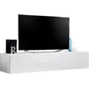 Image de Meuble TV suspendu FLY   Design moderne   Blanc brillant   Système Push to Open