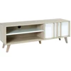 Image de Meuble TV MALMO 150 cm coloris chêne clair et blanc