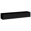 Image de Meuble TV suspendu 180cm coloris noir collection SWITCH. Finitions brillantes.