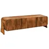 Image de Meuble TV 160 cm bois massif marron   Collection NATURA