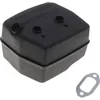Image de Pot D'Échappement Adaptable Avec Joint Compatible Avec Husqvarna 61, 268 Et 272
