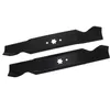 Image de Jardiaffaires   Jeu De 2 Lames Extra Soufflantes 96,5cm   Compatible Mtd   Coupe À Éjection Latérale   Remplace 742-0610, 742-0646