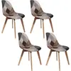 Image de Chaise PatchworkPolyuréthane- Lot De 4