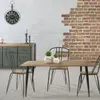 Image de The Home Deco Factory - Table Repas Plateau En Bois Indus