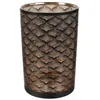 Image de The Home Deco Factory - Vase En Métal Noir Et Cuivré Aster 20 Cm