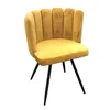 Image de The Home Deco Factory - Chaise Ariel Velours Jaune Home Deco Factory