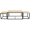 Image de Table Basse - HOME DECO FACTORY - Seattle - Noir et Beige