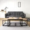 Image de Table Basse - Home Deco Factory - Seattle - Noir Et Beige