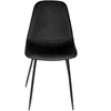 Image de The Home Deco Factory - Chaise Pu Amber Noir Home Deco Factory