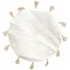 Image de The Home Deco Factory - Tapis Rond À Pompons Happy
