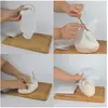 Image de Sac de Pétrissage - LILY COOK - Silicone - Hygiénique - Blanc et gris
