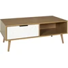 Image de Table Basse - HOME DECO FACTORY - Sven - Moderne - Bois - Marron et Blanc