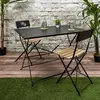 Image de Table De Repas Pliante Palerme Noir 110x70x71cm