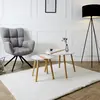 Image de Table d'appoint - HOME DECO FACTORY - Bicolore - Blanc et Marron