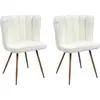 Image de Chaise Ariel Bouclette Blanc - Lot De 2