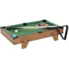 Image de Table de Jeu 3 en 1 - MISTER GADGET - Petit Modèle - Billard, Pingpong, Hockey - Marron et Vert