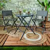 Image de Table - HOME DECO FACTORY - Elba - Pliable - Grise