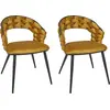 Image de Chaise Sawyer Jaune Moutarde - Lot De 2