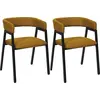 Image de Lot de 2 Fauteuils - HOME DECO FACTORY - Atome - Design - Ergonomiques - Jaunes