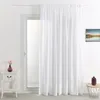 Image de Voilage Poly-lin Brodé Cornely Blanc 420x240 Cm