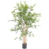 Image de Pegane - Plante Artificielle Haute Gamme Spécial Extérieur En Bambou Artificiel, Couleur Verte - Dim : 120 X 75 Cm