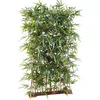 Image de Pegane - Plante Artificielle Haute Gamme Spécial Extérieur/ Haie Artificielle Bambou, Coloris Vert - Dim : 185 X 50 X 120 Cm