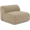 Image de Fauteuil Sans Accoudoirs En Tissu Bouclette Taupe Myra