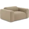 Image de Fauteuil En Tissu Bouclette Taupe Myra