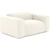 Image de Fauteuil En Tissu Bouclette Crème Myra