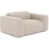 Image de Fauteuil En Tissu Tramé Beige Myra