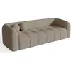 Image de Canapé 3 Places En Tissu Bouclette Taupe Haussmann