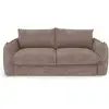 Image de Canapé Convertible Express 3 Places En Velours Gaufré Taupe Icon