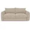 Image de Canapé Convertible Express 3 Places En Velours Gaufré Beige Icon
