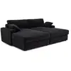 Image de Canapé 4 Places En Velours Noir Plum