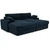 Image de Canapé 4 Places En Velours Bleu Nuit Plum