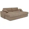 Image de Canapé 4 Places En Velours Côtelé Xxl Taupe Plum