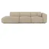 Image de Canapé Droit 310cm 5 Places En Velours Côtelé Beige Myra